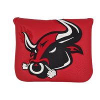 Fighting Bull Golf Putter Cover Durable PU Leather Square Big Mallet Magnetic Embroidery With Ball-Marker New Design Headcover