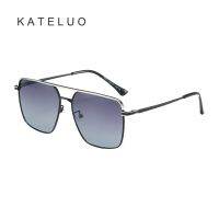 Kateluo 19331 แว่นตากันแดดแฟชั่นสําหรับผู้ชายเลนส์ Polarized ป้องกันแสงสะท้อน df