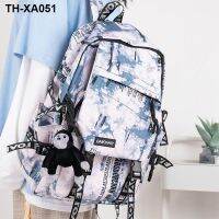 summer schoolbag male Korean version junior high school student large capacity backpack female ins department