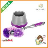 แปรงไนลอนล้างสุขภัณฑ์พร้อมฐาน BE WISH PLUS สีม่วงNYLON TOILET CLEANING BRUSH BE WISH PLUS PURPLE **ราคาดีที่สุด**