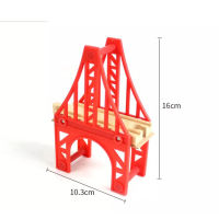 สะพานทางรถไฟ อุปกรณ์เสริมรางรถไฟ รางรถไฟไม้ ของเล่นไม้สำหรับเด็ก ประกอบเข้าได้กับรางรถไฟไม้ทั่วไป