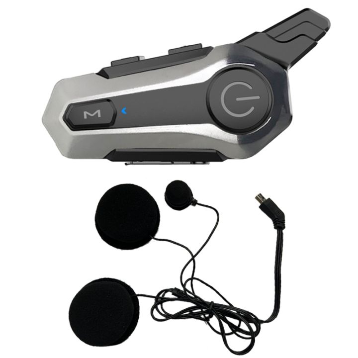 Motorcycle Bluetooth Helmet Intercom Universal Pairing Interphone