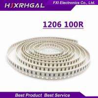 100pcs 1206 ตัวต้านทาน SMD 100 OHM ตัวต้านทานชิป 0.25 วัตต์ 1/4W 100R 101 ใหม่เดิม