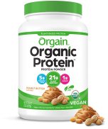 Orgain Organic Plant Based Protein Powder, Peanut Butter - 2.03 Pound