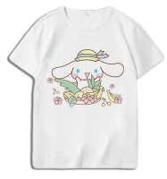 [ส่งของ]เสื้อยืดแขนสั้น พิมพ์ลายการ์ตูน Cinnamoroll สําหรับครอบครัว แม่ พ่อ และเด็ก