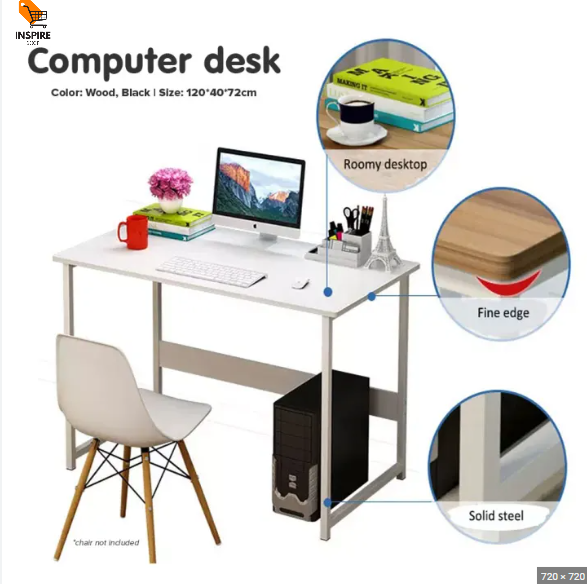 INSPIRE Modern Minimalist Computer Desk High Quality Solid Wood Study