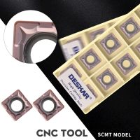 SCMT09T304 SCMT09T308 LF6018 คาร์ไบด์ CNC กลึงแทรกแทรก PVD + CVD คุณภาพเคลือบตัดแทรกการประมวลผลสแตนเลส