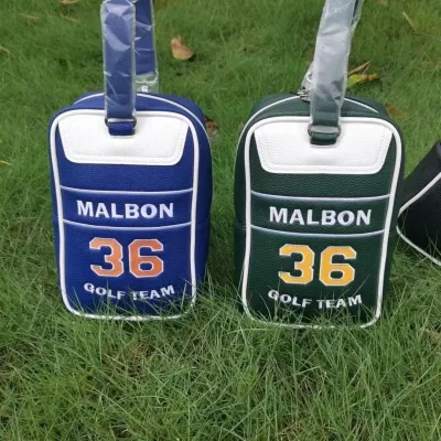 ใหม่ MALBON กระเป๋ากีฬากอล์ฟของแท้23ใหม่กระเป๋าถือกอล์ฟ Malbon กระเป๋า Unisex สีชมพูกระเป๋าใส่ลูกบอลเล็กทนต่อการสึกหรอถุงเก็บกระเป๋าถือ