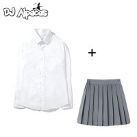 Women Pleated Skirt 2019 Spring Autumn Casual A-line Skirts Japanese School Uniform Mini Skirts men shirt S-3XL 5 colors solid white shirts men camisa shirts vnn