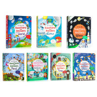 Usborne Lift-The-Flap คำถามและคำตอบเกี่ยวกับ Time Space หนังสือภาพการศึกษาภาษาอังกฤษเด็กทารกการเรียนรู้การอ่านของขวัญ