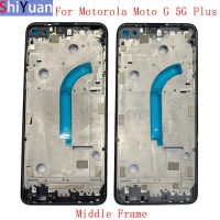 bzju m Housing Middle Frame LCD Bezel Plate Panel Chassis For Motorola Moto G 5G Plus Phone Metal LCD Frame Replacement Parts