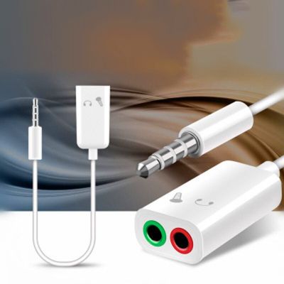 3.5mm Stereo Audio Splitter Universal 3.5mm Stereo Splitter Audio Male To Earphone Headset+Microphone Adapter For Phones Cables