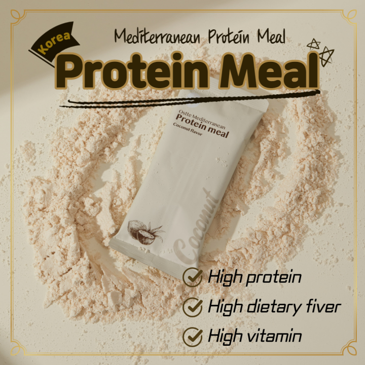 Ostte Mediterranean Protein Meal coconut flavor for diet, premium