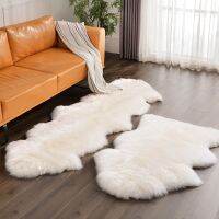 Washable Long Hair Luxury Carpet Modern Home Decoration Living Room Bedroom Bedside Soft Faux Fur Mat Fluffy White Furry Carpets