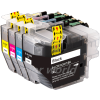 4 Pack LC3619 XL BK C M Y Full Set Print Ink Cartridge for Brother MFC J2330DW J2730DW J3530DW J3930DW MFC-J2330DW MFC-J2730DW MFC-J3530DW MFC-J3930DW Inkjet Color Printer, (High Yield / Capacity for LC3617 ) LC3619XL Black Cyan Magenta Yellow