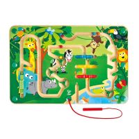 Hape - Jungle Maze ของเล่นเสริมพัฒนาการ แม่เหล็กเขาวงกตสัตว์ป่า 24m+