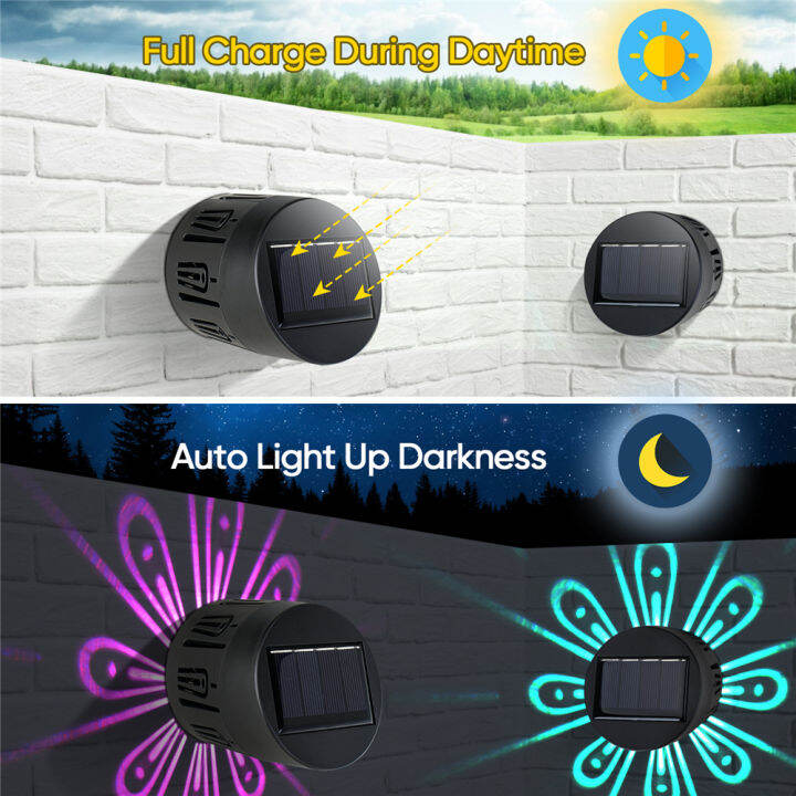 solar-wall-lamp-outdoor-courtyard-waterproof-lighting-party-holiday-decoration-garden-shadow-patio-yard-pathway-light