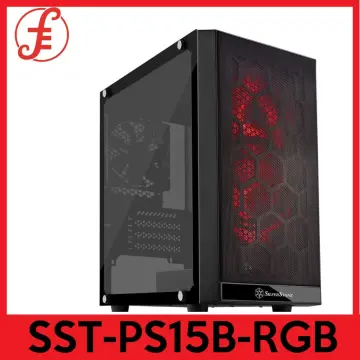 SilverStone Technology SST-PS15B-RGB Micro-ATX Computer Case with