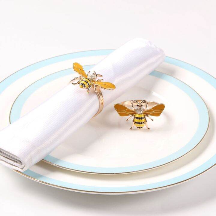 12pcs-design-metal-napkin-ring-towel-buckle-bee-napkin-holder-wedding-party-holiday-hotel-table-decoration