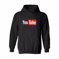 แฟชั่นใหม่ YouTube โลโก้ผู้ชายแจ็คเก็ตแขนยาวฤดูใบไม้ร่วงฤดูหนาว H Oodies เสื้อสวมหัวที่อบอุ่นที่มีคุณภาพสูงทนกว่าเสื้อ