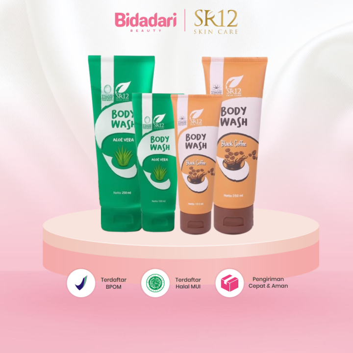 Body Wash SR12 Sabun Mandi Cair Untuk Mengurangi Jerawat Di Badan Dan