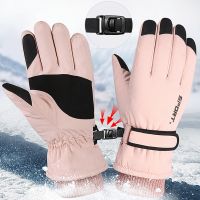 Winter Gloves Women Ski Gloves with Touchscreen Thermal Gloves Warm Snow Gloves Waterproof Snowboard Woman Men Riding Gloves