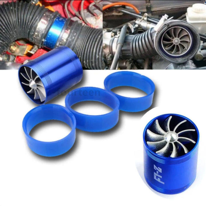 turbo-power-faster-พัดลม-2-ใบพัด-สำหรับใส่ท่อกรองอากาศ-เพิ่มอัตราเร่ง-เพิ่มสมรรถนะ-ประหยัดน้ำมัน-ทำให้รถวิ่งเร็วขึ้น-ติดตั้งง่าย