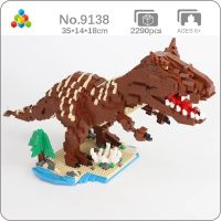 YZ 9138 Jurassic Dinosaur World Giganotosaurus Monster Pet Animal 3D Mini Diamond Blocks Bricks Building Toy for Children no Box