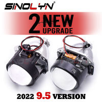 Sinolyn 9.5รุ่น Bi Xenon เลนส์โปรเจคเตอร์สำหรับ H4 H7ไฟหน้า2.5 ”Angel Eyes โคมไฟรถยนต์รถจักรยานยนต์ Light Retrofit ใช้ H1 HID