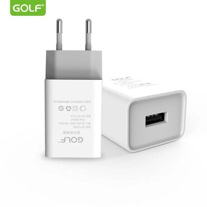 golf-u206s-หัวชาร์จ-fast-charger-2-1a-1usb-ของแท้100-มีสินค้าพร้อมส่งค่ะ