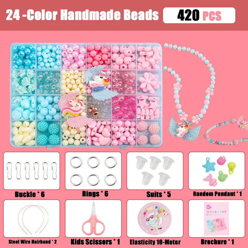 DIY Bead Kit - Mixed Beads Set for Handmade Jewelry & Craft