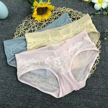 FINETOO M-3XL Floral Lace High Waist Panties Women Lingerie Female