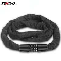 Xunting Bike Lock 4 Digit Code Combination Security Lock for Bicycle Equipment MTB Carbon Anti-theft Lock Mount Bike Accessories Locks