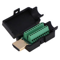 Aleaty? HDMI MALE 19P Plug Breakout TERMINALS ตัวเชื่อมต่อ solderless พร้อมฝาครอบ