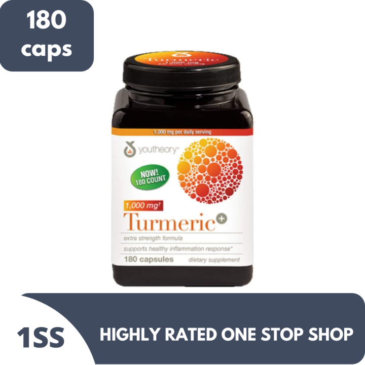 Youtheory Turmeric 100mg 180 capsules Lazada PH