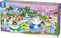 ProudNada Toys ของเล่นเด็ก ตัวต่อเลโก้ เลโก้ สวนดอกไม้ ZHEGAO City Girl 391 PCS QL221.4