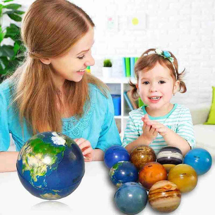 QLXLXM Colorful Educational Toy Solar System Stress Relief Ball Toy