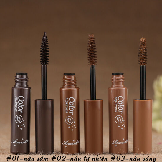 Mascara nhuộm màu lông mày color my brows aimeili 6 in 1 aml163 - ảnh sản phẩm 1