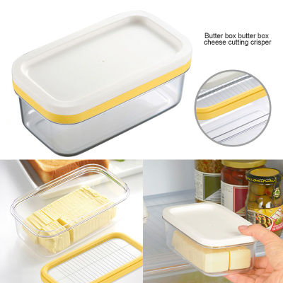 2 In 1 Butter Slicer Saver Keeper Case Butter Container Storage With Lid Refrigerator Food Container Kitchen Storage Box