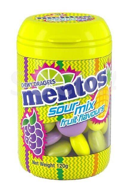 Mentos Chewy Dragees Sour Mix 120g 