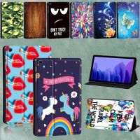 （Hoshi electron）เคสแท็บเล็ตสำหรับ Funda แท็บเล็ต SamsungTab A7 2020 SM-T500 SM-T505 10.4นิ้ว PUStand Cover สไตลัสฟรี