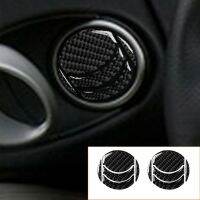 Real Carbon Fiber Car Air Conditioner Vent Exhaust Sticker Cover For Nissan 370Z Z34 2009-2020