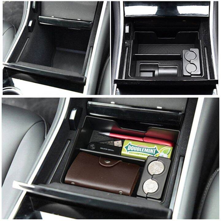 huawe-car-central-armrest-storage-box-secondary-storage-center-console-organizer-for-tesla-model-3-model-y-2017-2018-2019-2020