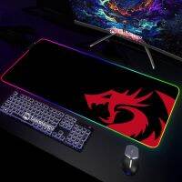 Redragon Xxl แผ่นรองเมาส์เกมเมอร์เล่นเกมแผ่นรองเมาส์ขนาดใหญ่แผ่นรองปูโต๊ะอุปกรณ์สำนักงาน Rgb Lampu Belakang Deskmat Backlight