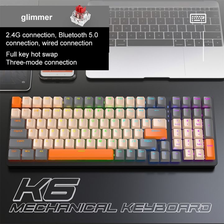 k6-mechanical-keyboard-100-keys-keycaps-bt5-0-2-4-ghz-wired-three-modes-for-gaming-computer