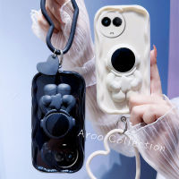 เคสสำหรับ Realme 11X 5G เคส Phone Case ตัวยึดนักบินอวกาศเคสโทรศัพท์รูปตัวการ์ตูนน่ารักพร้อมเลนส์สร้อยข้อมือซิลิโคนปกป้องกันกระแทกปกหลัง Realme11X 5G 2023