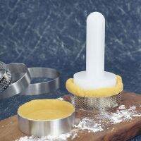 สวนขนมพายเบเกอรี่แบบพกพา Shaping Pastry Tools เค้ก Pusher Tart Tamper Eggtart Mould Dough Press