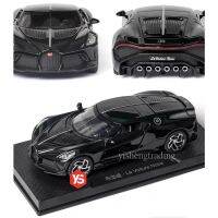 โมเดลรถยนต์ Bugatti​ La Voiture Noire ขนาด 1:32 ของเล่นสําหรับเด็ก เปิดประตู สว่างขึ้น เสียงเครื่องยนต์