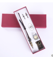 European Retro Glass Dip Pen Crystal Pen Signature Pen With Ink And Pen Holder Gift Pen