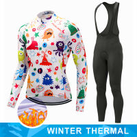 Sell well Winter Bicycle Set Bike Cycling Team 2021 Thermal Fleece Long Sleeve Sportswear Autumn Racing Pro Jersey Suit for Men